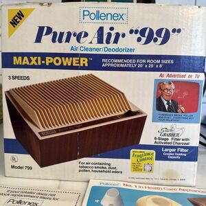 Vintage‎ Pollenex Maxi Power Pure Air 99 Air Cleaner/Deodorizer 799 George Burns